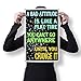 Spitzy's A Bad Attitude is Like a Flat Tire Motivational 12 by 18 Inch Poster, Motivational, Inspirational, Home Wall Art Printed Bedroom Decoration