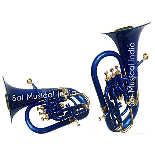 Queen Brass Euphonium Colored Bb FLAT 4 Valve M/PIECE & Bag