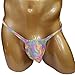 Men's Bulge Pouch Thong G-Strings Panties Underwear Camo (L/XL fit 34''-38'', Pink Camo)