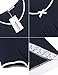 HOTOUCH Women's Lace Hem Night Shirt Scoopneck Lounger Sleepwear Navy Blue M