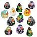 Halloween and Zombie Rubber Duckies (12 Pack) Combo Party Favors