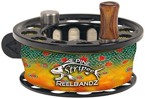 Alpine Innovations Stripee ReelBandz 3 Pack - Prevent Line Tangles, Medium fits 7/8″ Wide & 2.25″ Dia – 3.50 Dia. Large fits 1.25″ Wide & 3.0″Dia – 4.25″ Dia.