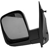 Fits 08-16 GMC Savana Full Size Van Driver Side Mirror Glass with Back Plate