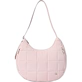 WESTBRONCO Puffer Crescent Shoulder Bags for Women Puffy Quilted Handbags, Nylon Shoulder Purse with Adjustable Strap