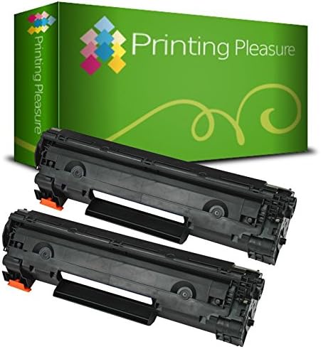Printing Pleasure 2 Compatible CB436A 36A Toner Cartridges for HP Laserjet P1505 P1505N P1506 M1120MFP M1120N M1520 M1522MFP M1522N M1522NF