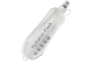 AXEN Soft Flask TPU Foldable Running Hydration Flask, Soft Collapsible Water Bottle for Hydration Pack Cycling Marathon Running Hiking