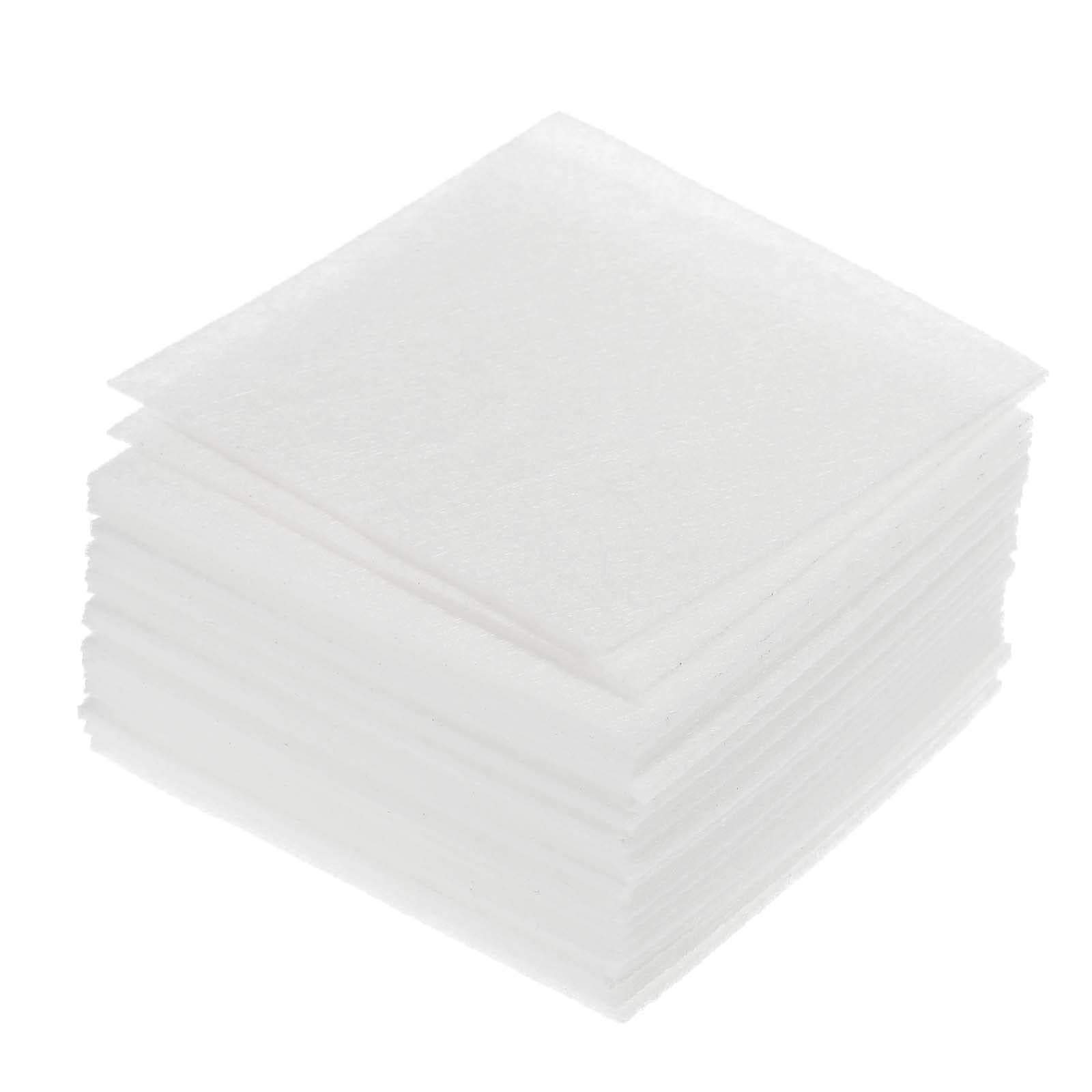 PATIKIL Soft Felt Sheets Fabric Craft Sheets White 4 Inch x 4 Inch for DIY, Hobby, Decoration Pack of 42