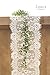 Ling's moment 12x120 inches White Lace Table Runner Rustic Chic Tabletop Wedding Reception Table Decor Boho Party Decoration Baby Bride Shower Decor