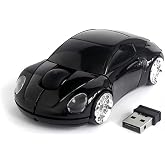 MOJO Porsche Car Optical Wireless Silent Mouse (Black)