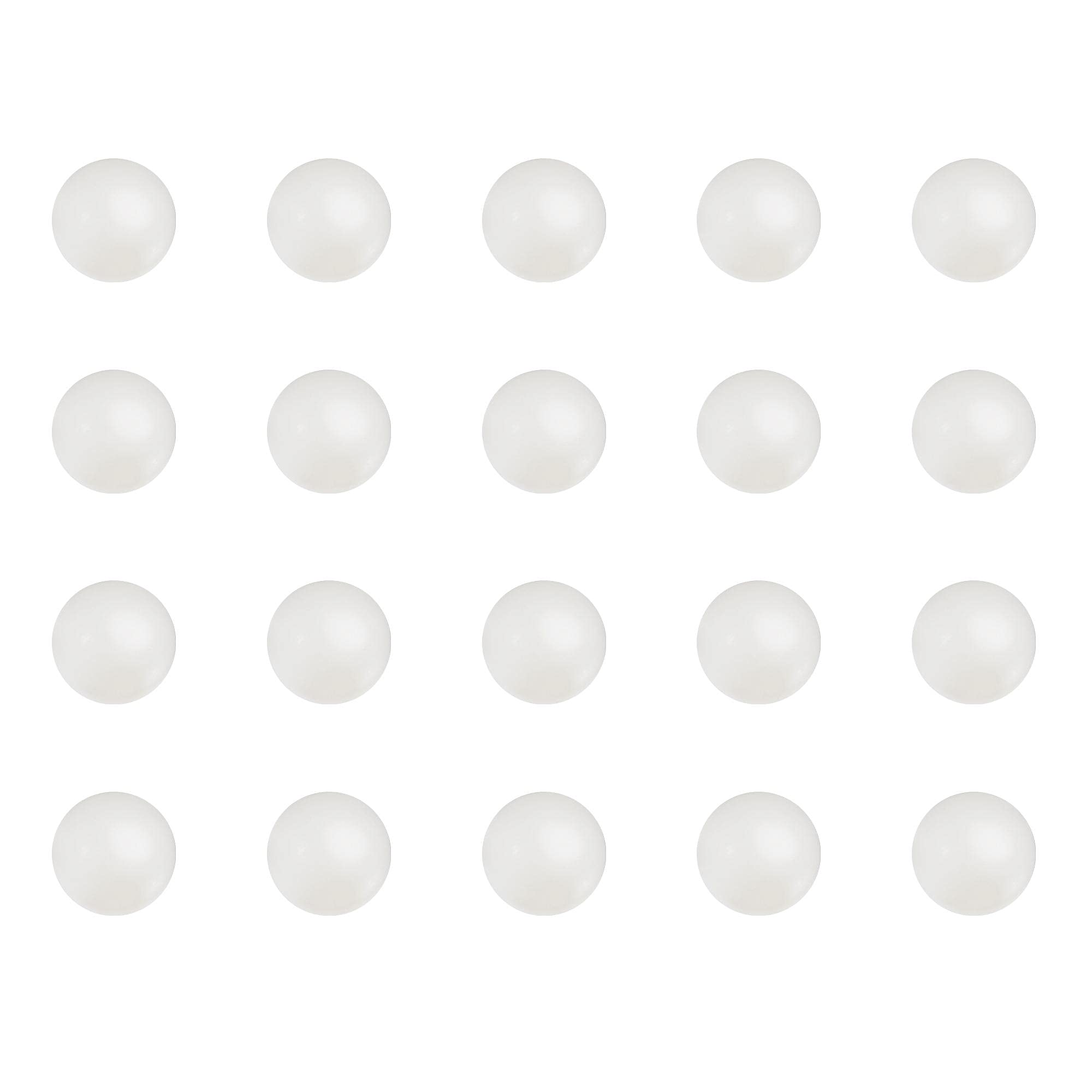 sourcing map 50pcs 3.5mm Nylon Solid Plastic Bearing Balls G1 Precision