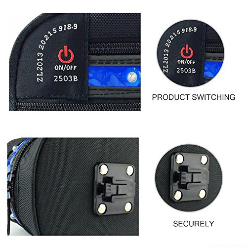 image for 3 Modes LED Bike Saddle Bag/Bike Seat Bag/Seat Packs,ViMall Super Cool