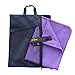 Sunland Microfiber Ultra Compact Sports Bath Towels (Purple, 32inch X 60inch)
