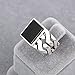 chimoda Sterling Silver Rings for Men - Cuban Link Mens Sterling Silver Ring with Black Onyx Stone, Anillos Para Hombre (9)