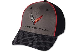 WEST COAST CORVETTE / CAMARO C8 Corvette Next Generation Carbon Flash Checkered Bill Hat - Officially Licensed Chevrolet Cap