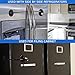 Loot Lock Refrigerator Door Lock with 2 Keys for Fridge Lock Security for Child Safety, Clear Cabinet Lock, Dorm Fridge Lock, Compact Freezer Lock (White)
