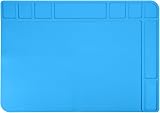 MMOBIEL Soldering and Repair Mat Silicone 48x34 cm Heat Resistant 500°C Blue view 2