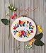 Mini Maker Rainbow Cat Kit: 18 Piece Embroidery Project (kit, Embroidery, DIY, Cats, Colorful, Hoop, Mini Maker)