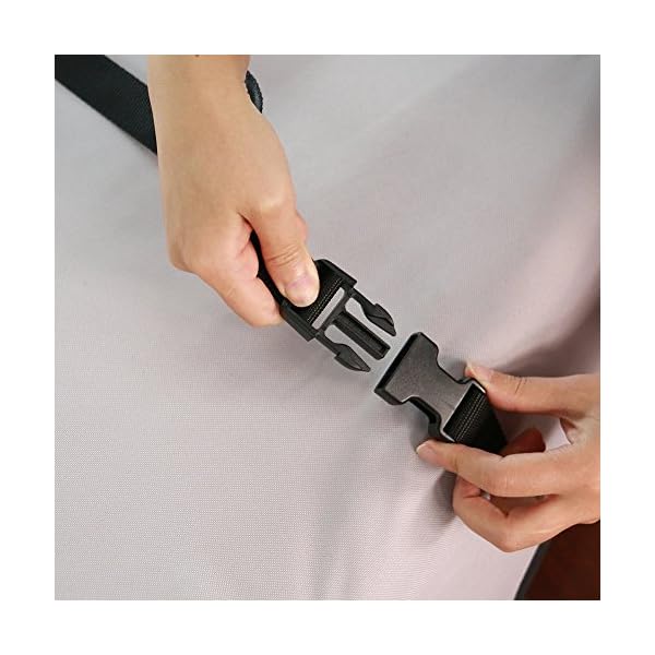 MSC-NEW-DESIGN-Heavy-duty-GreyBlack-Two-tone-Adjustable-CanoeKayak-Cover-Fits-most-sizes-Extra-strap-for-snug-fit-whand-strap-for-easy-move