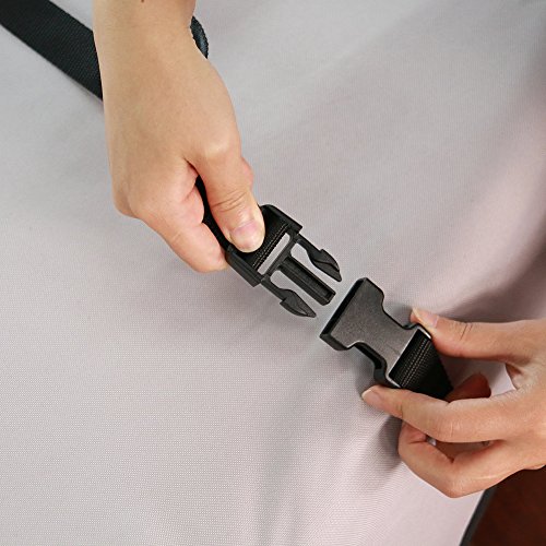 image for MSC 300D Grey/Black Two-Tone Adjustable Canoe/Kayak Cover (Fits up to 