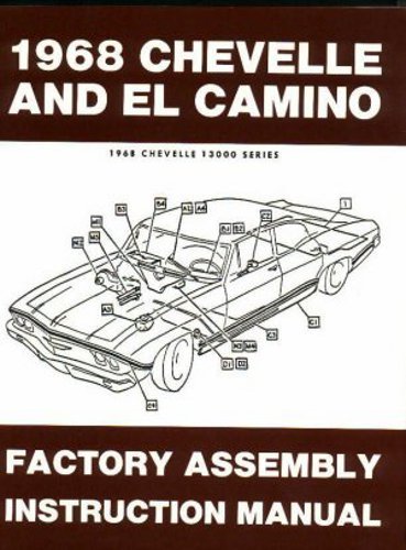 1968 Chevelle Ss Malibu El Camino Factory Parts Assembly Instruction Manual Includes 300 Deluxe Malibu Ss 396 Concours Wagons Super Sports Gm Chevy Chevrolet Chevelle El Camino Malibu Gm Chevy Chevrolet Chevelle
