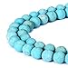 BRCbeads Chinese Turquoise Natural Gemstone Loose Beads 8mm Matte Round Crystal Energy Stone Healing Power for Jewelry Making- Green