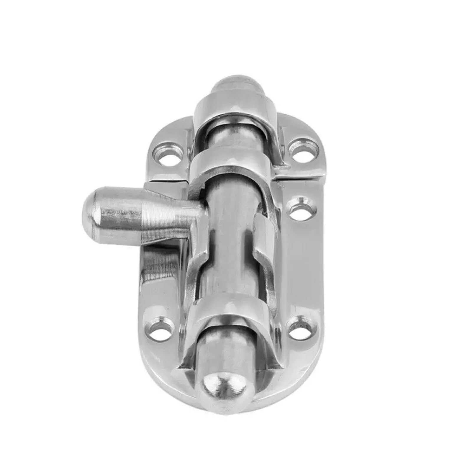 JT-HLM 316 Stainless Steel Barrel Slide Bolt -Heavy Duty Slide Gate Latch Bolt -Safety Door Lock for Bathroom Bedroom Shed Garden Toilet Boat, 3.5/4.5 in (112mm)