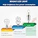 Bogao (5 Pack) LED Candelabra Bulb, 12W LED Candle Bulbs, 85-100 Watt Light Bulbs Equivalent, E12 Candelabra Base,1200 Lumens LED Lights,Torpedo Shape Warm White 3000K