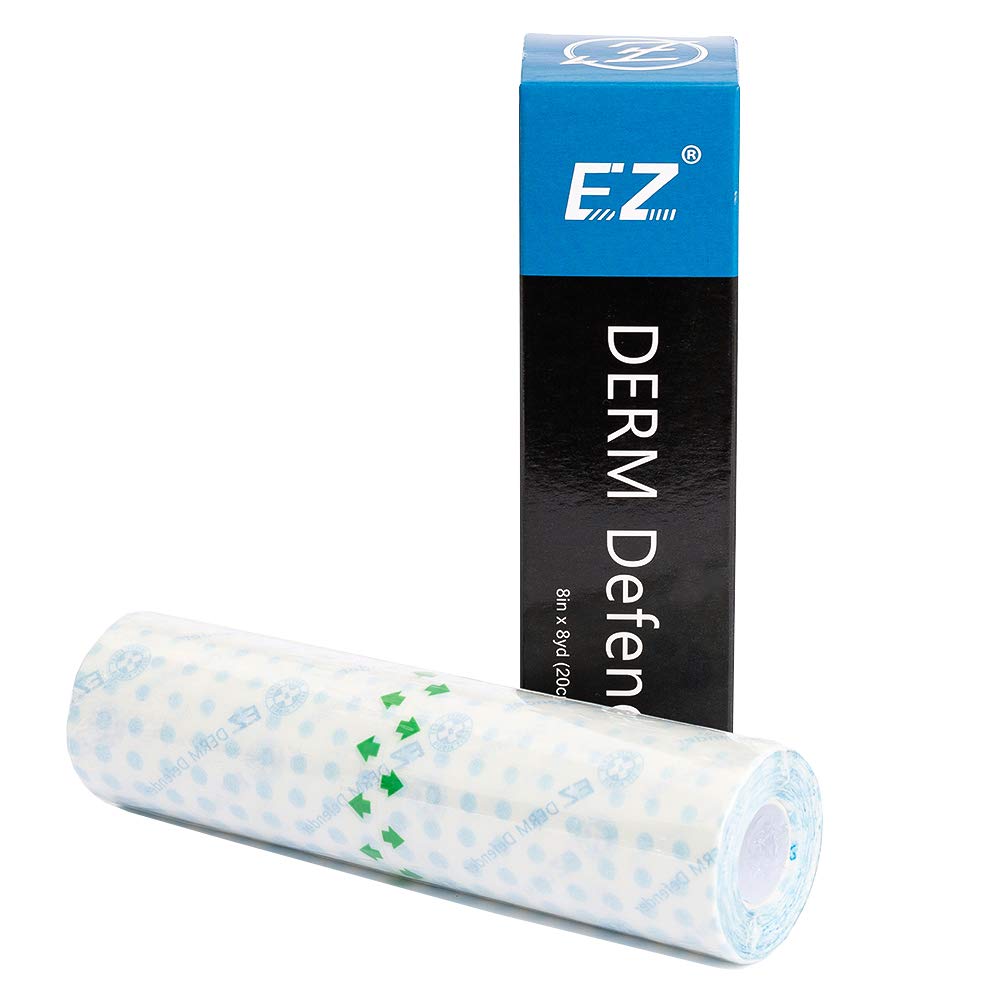 Amazon Com Eztat2 Regular Tattoo Aftercare Waterproof Bandages Protective Adhesive Shield Second Skin Healing Film Dressing Transparent Stretch Tape 8 Inch X 8 Yd Beauty