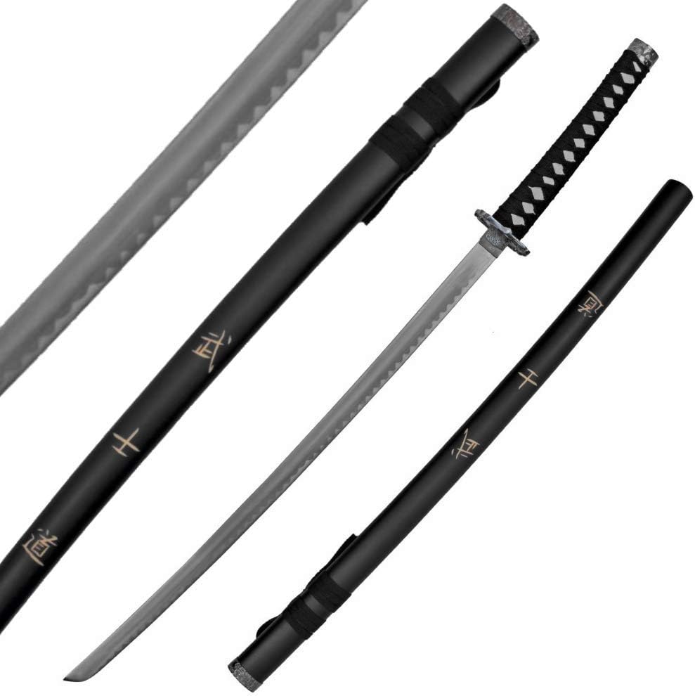 Katana Sword Samurai Sword Real Swords with Carbon Steel Metal Blades Ninja Sword Japanese Martial Arts Training Sword Practice Sword Tactical Sword Real Sword Samurai 73550