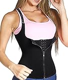 Women Waist Trainer Corset Cincher Tank Top Vest Body Shaper Steel Boned for Weight Loss Tummy Underbust Shapewear