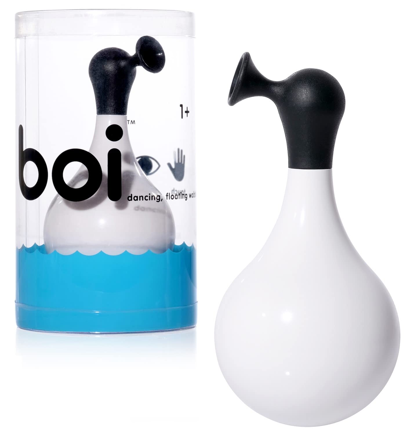 MOLUK Boi – Self-Righting Roly-Poly Toy – Floating Wobble Figure for Bath & Floor – Sensory Toy for Toddlers Develops Motor Skills – Food-Grade ABS & Silicone – Ages 1+