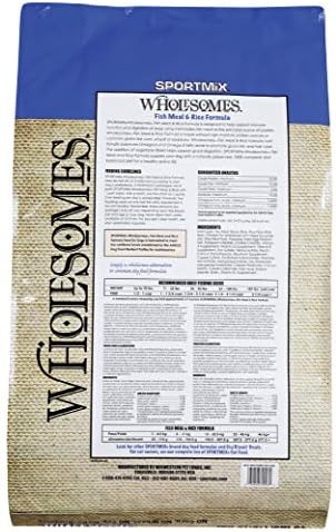 sportmix wholesome fish meal and rice formula dry dog food