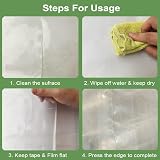 KAHEIGN Greenhouse Repair Tape 5cm x 25m 6mil Clear UV PE Plastic Seaming view 5