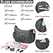 VOLGANIK ROCK Crossbody Purses for Women Shoulder Handbags Lightweight Waterproof Nylon Travel Bag Ladies Pocketbooks(Gray-Large)