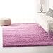 SAFAVIEH California Shag Collection Accent Rug - 4' x 6', Pink, Non-Shedding & Easy Care, 2-inch Thick Ideal for High Traffic Areas in Entryway, Living Room, Bedroom (SG151-3232)