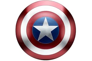 AMARONE Metal Captain Shield Cosplay Halloween Party 1:1 Full-Size Replica red