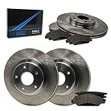 Max Brakes Front & Rear Premium Brake Kit [ OE Series Rotors + Metallic Pads ] TA024243 Fits: Volvo 2001-2007 S60 & V70 | 1999-2006 S80 | 2003-2007 XC70