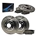 Max Advanced Brakes Premium OE Front + Rear Rotors with Carbon Metallic Pads TA039343