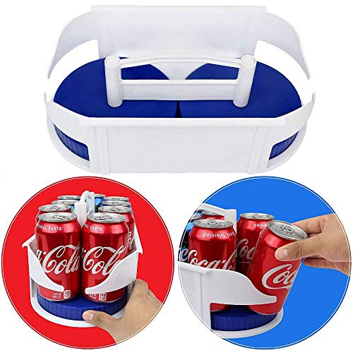 Samincom (1 Piece) Rotating drinks frame–Soda Can Holder Dispenser and Organizer for Refrigerator and Cabinet - Thumbnail 4