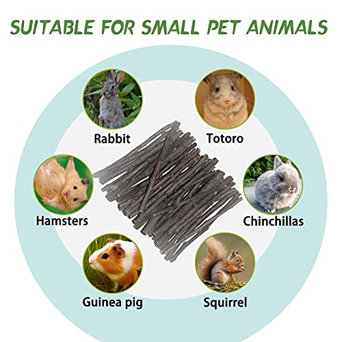 Natural Apple Branches Apple Sticks Chew Toys Molar Sticks for Hamster