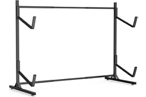 LXVOOEE Kayak Storage Rack, Heavy Duty Freestanding Kayak Rack for Garage and Outdoor Storage, Kayak Stand Adjustable for Kayak, Canoe, Surfboard and Paddle Board