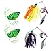 Threemart Fishing Lure Set Including Spoon Lures,Soft Plastic Lures,Popper,Crank,Rattlin,Spinnerbaits and More