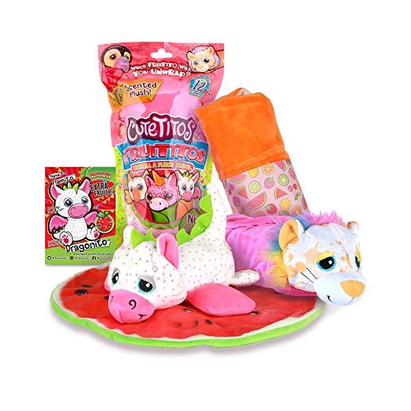 Cutetitos-Fruititos-39144-Surprise-Stuffed-Animals-Cute-Plush-Surprise-Toys-for-Girls-and-Boys-Collectable-Plush-Toys-Cuddly-Toys-from-Series-2-7-Inch-Soft-Toy-for-Girls-and-Boys Basic Fun! 39140 Cutetitos Fruititos-Surprise Stuffed Animals-Collectible Scented Plush-Series 4-for Girls & Boys