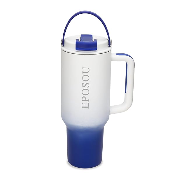 40 OZ TUMBLER WITH HANDLE AND STRAW,LEAK PROOF...
