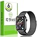 IQ Shield Screen Protector Compatible with Apple Watch Series 4 (44mm)(6-Pack)(Max Coverage) Anti-Bubble Clear Film