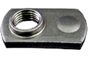 MAGIC HUB Single Tab Weld Nut with Target - Spot Weld Nuts 5/16-18 - Weld Nuts/Spot/Offset Hole - Low Carbon Plain Steel (10)