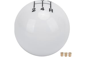 Acouto M12x1.25 Gear Shift Knob Head 5 Speed Wear Resistant with 3 Adapter Universal Automobile Accessoryautomotive Gear Shif