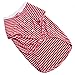 Petroom Dog Shirts for Large Dogs,Dog Striped Cotton T-Shirt Breathable Stretchy Costumes Pet Pullover Clothes(Red White Stripe,XL)