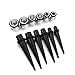 VCMART 14G-00G 36pcs Ear Stretchers Kit Acrylic Tapers & Surgical Stainless Steel Eyelets Gauges Set, Black