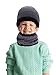 Tatuo 4 Pcs Winter Hat and Gloves Set for Men and Women and Kids Ski Warm Fleece Knit Beanie Hat Warmer Scarf Earmuff(Grey)